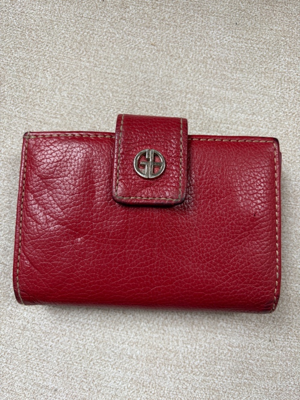 Gianni Bini Red Leather Bifold Wallet